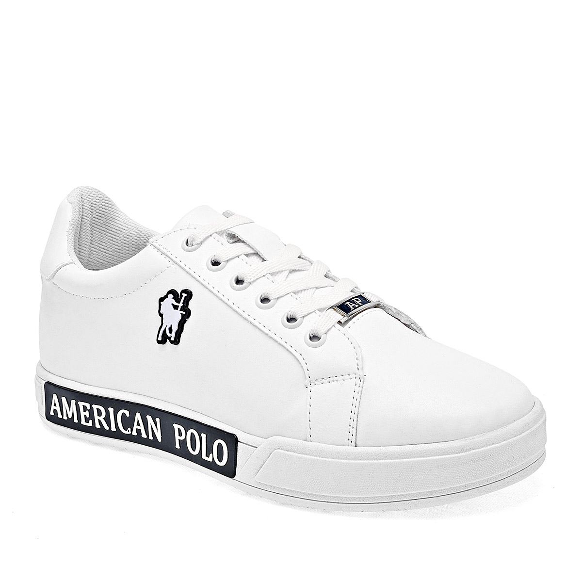 Foto 2 pulgar | Tenis Urbanos American Polo Blancos para Hombre
