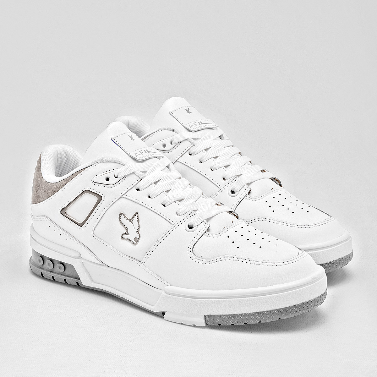 Foto 2 | Tenis Urbanos American Fire Blanco con Gris para Hombre