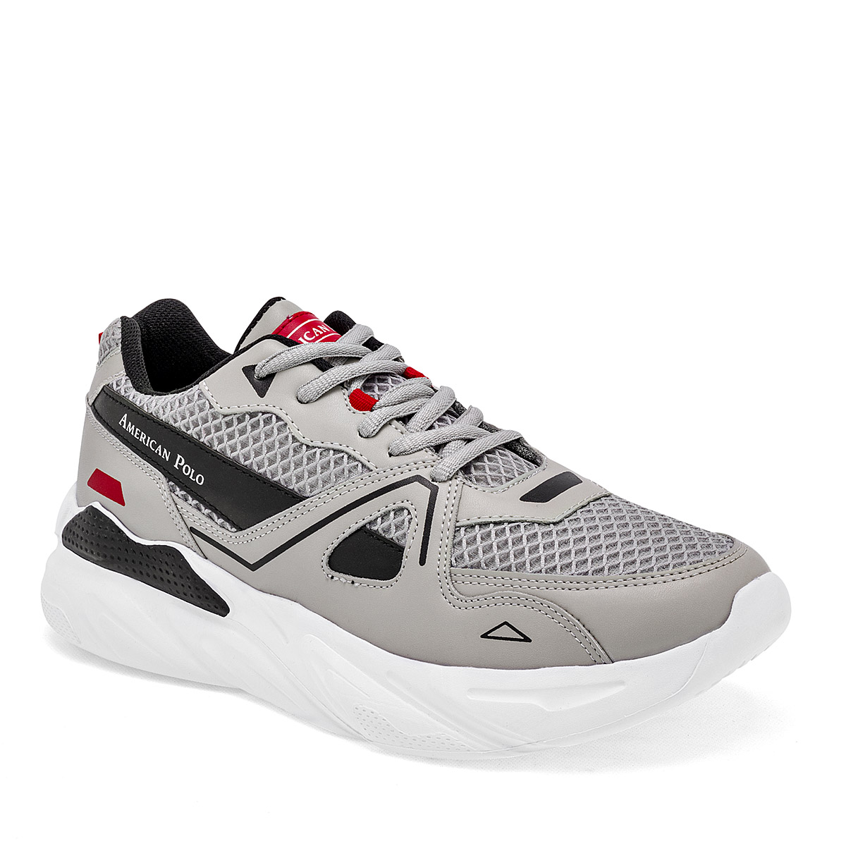 Foto 2 pulgar | Tenis Deportivos American Polo Grises para Hombre