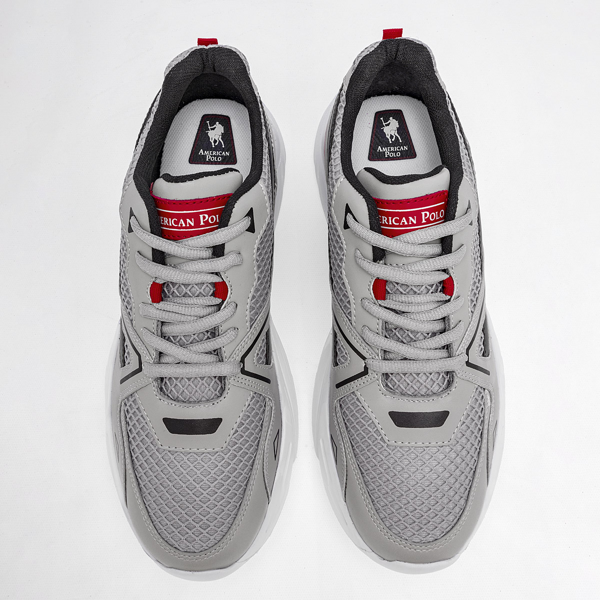 Foto 4 pulgar | Tenis Deportivos American Polo Grises para Hombre