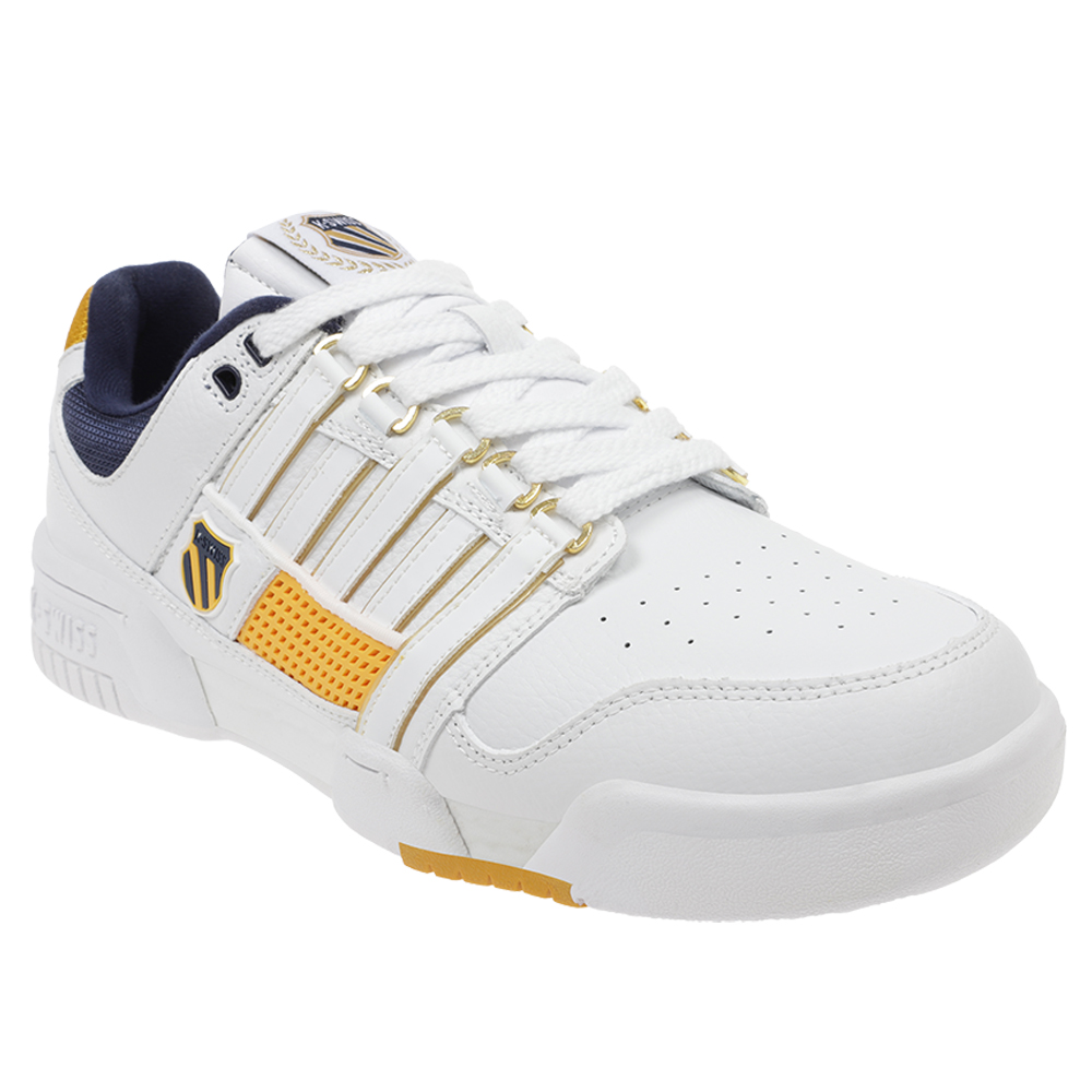 Foto 2 pulgar | Tenis K-swiss G-staad Gold Para Hombre Color Blanco / Amarillo