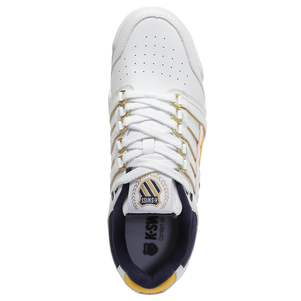 Foto 6 pulgar | Tenis K-swiss G-staad Gold Para Hombre Color Blanco / Amarillo