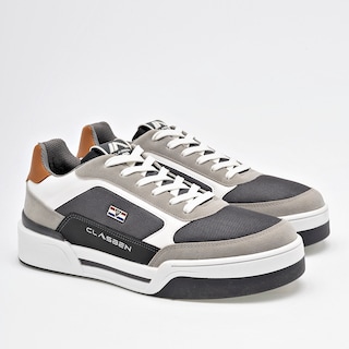 Foto 2 | Tenis Urbanos Clasben Grises con Blanco para Hombre