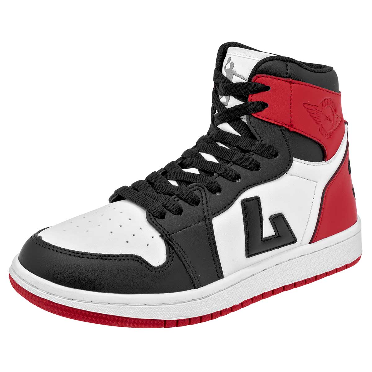 Foto 2 pulgar | Tenis Urbanos Apoort Blancos con Rojo y Negro para Hombre