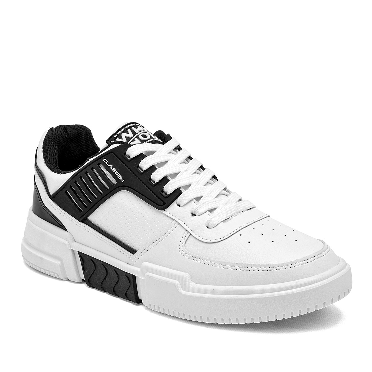 Foto 2 pulgar | Tenis Urbanos Clasben Blanco con Negro para Hombre