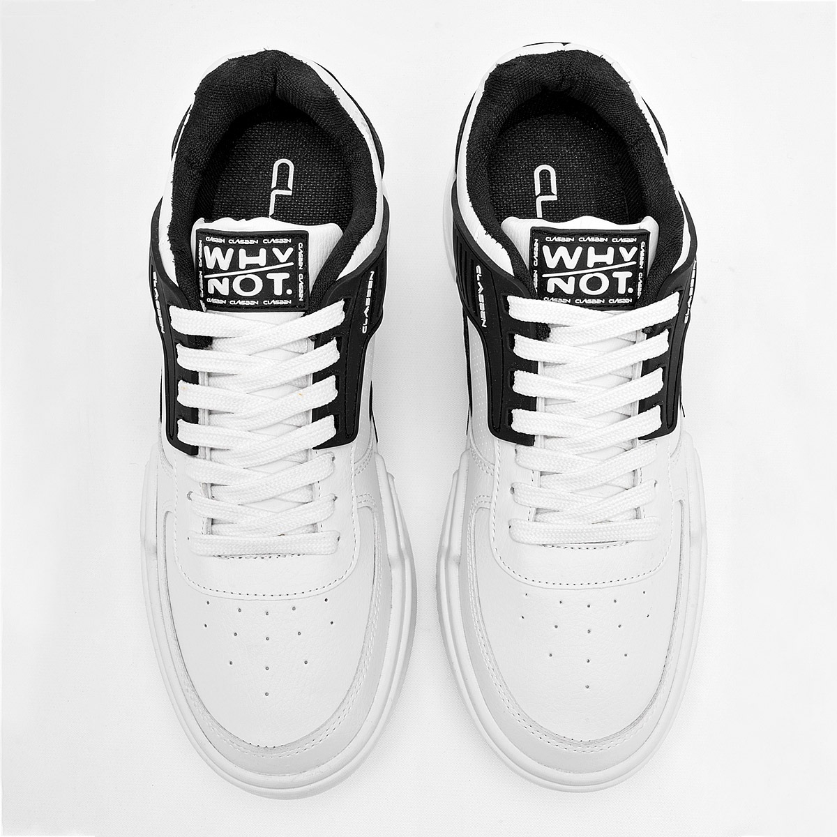 Foto 4 pulgar | Tenis Urbanos Clasben Blanco con Negro para Hombre