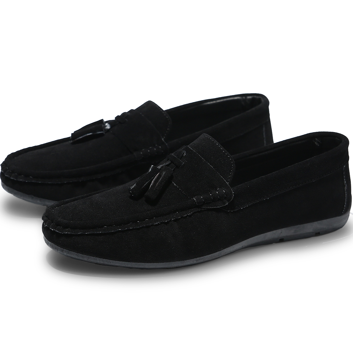 Mocasines Formales de Gamuza Shendy Vendy Negros para Hombre