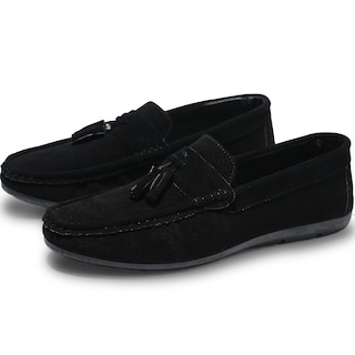 Foto 1 | Mocasines Formales de Gamuza Shendy Vendy Negros para Hombre