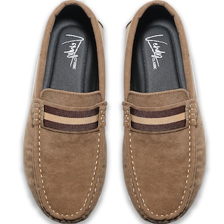 Foto 4 | Mocasines Formales De Gamuza Zapatos De Vestir Elegante