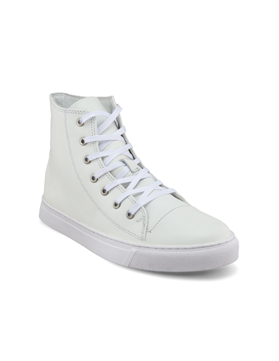 Foto 1 | Tenis de Piel Dasalo Blancos para Hombre