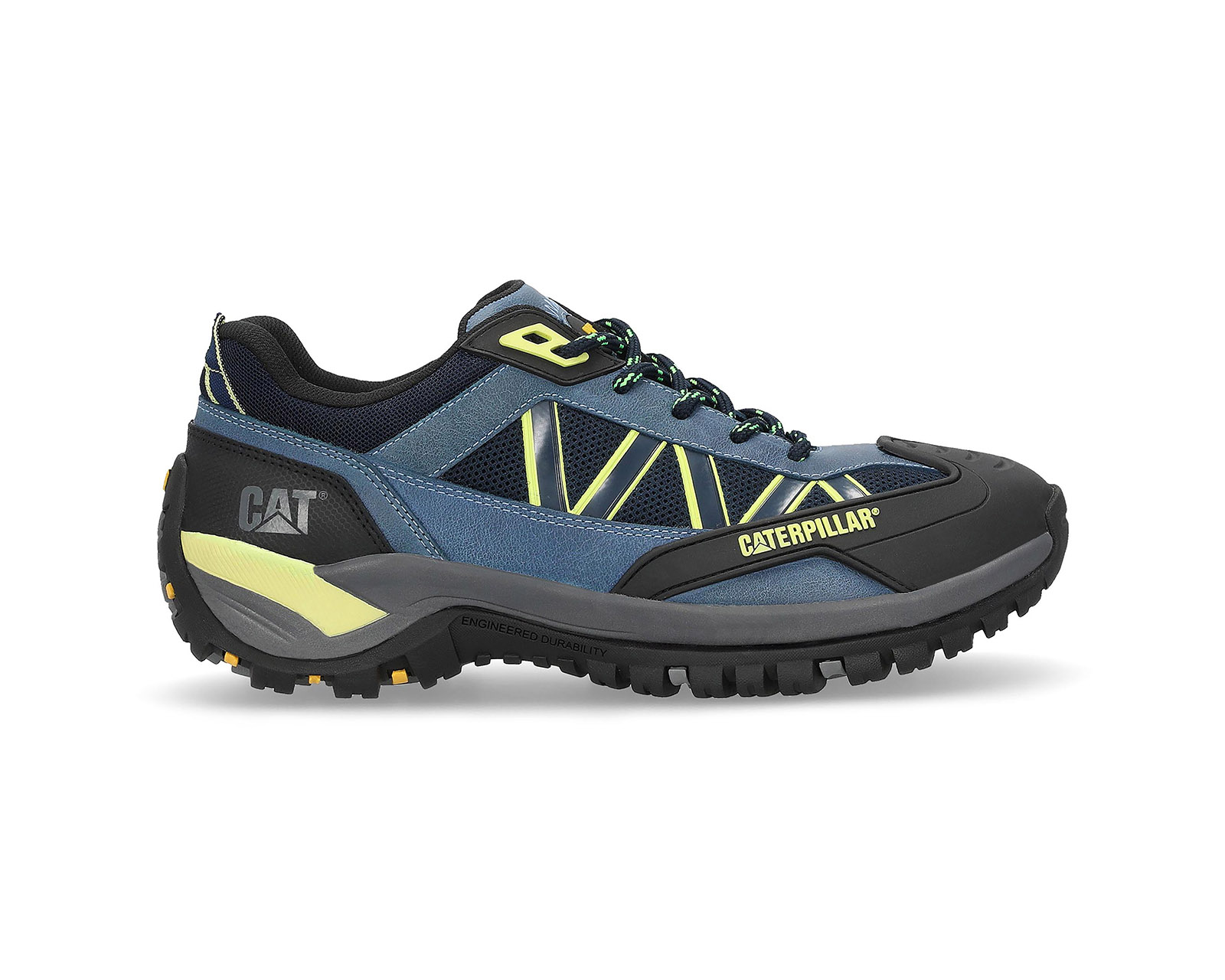 Foto 2 | Tenis Caterpillar Azules con Negro de Piel para Hombre