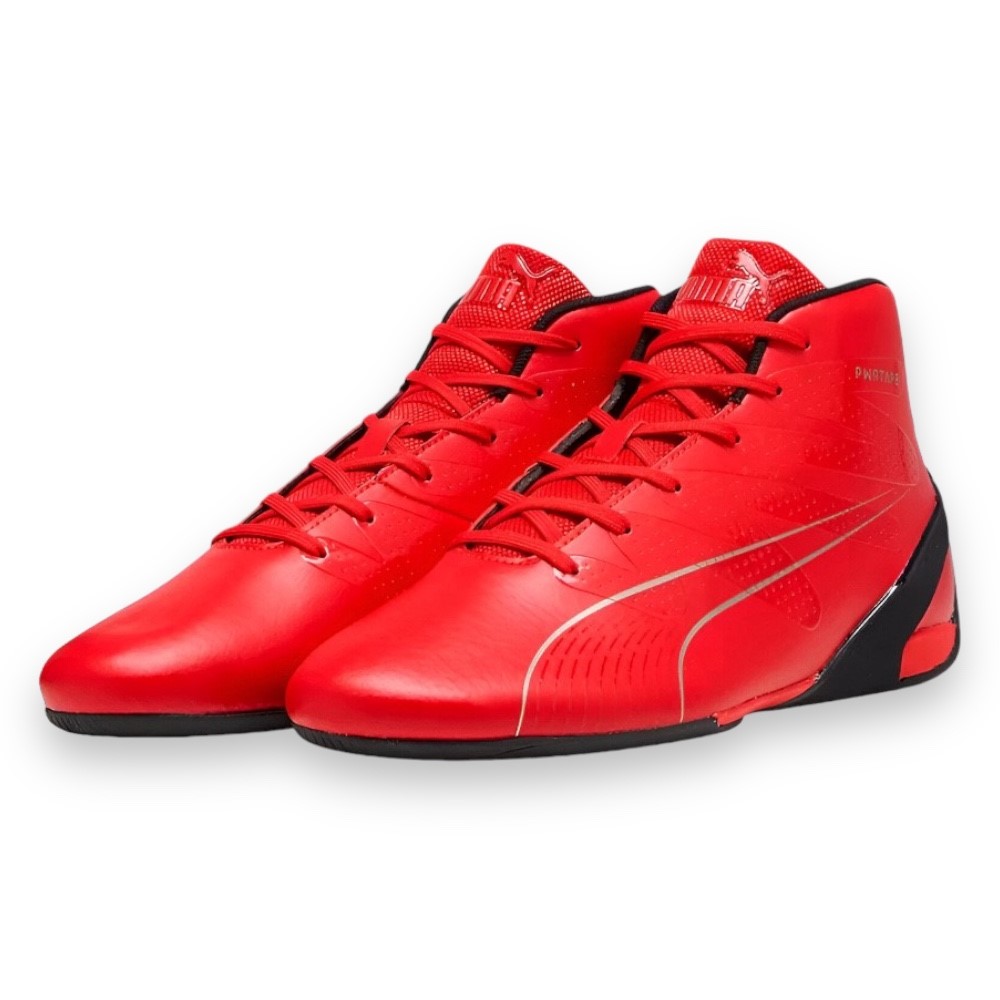 Foto 3 pulgar | Tenis Puma Carbon Cat Mid Scuderia Ferrari Rojos para Hombre