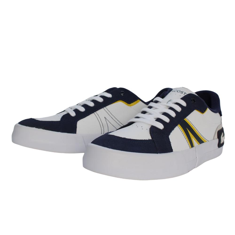 Foto 3 pulgar | Tenis Lacoste L004 White Navy Casual Azul para Hombre