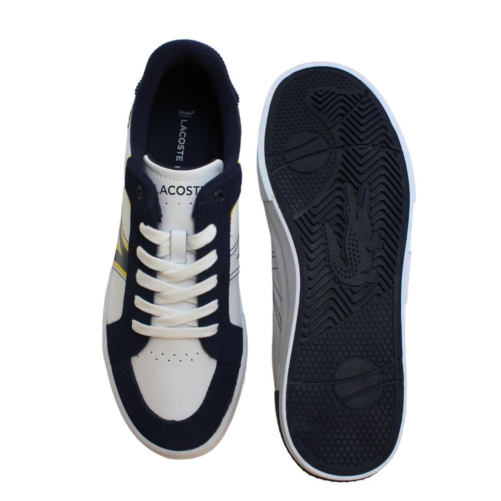 Foto 6 pulgar | Tenis Lacoste L004 White Navy Casual Azul para Hombre