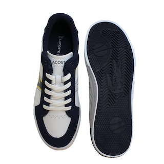 Foto 5 | Tenis Lacoste L004 White Navy Casual Azul para Hombre