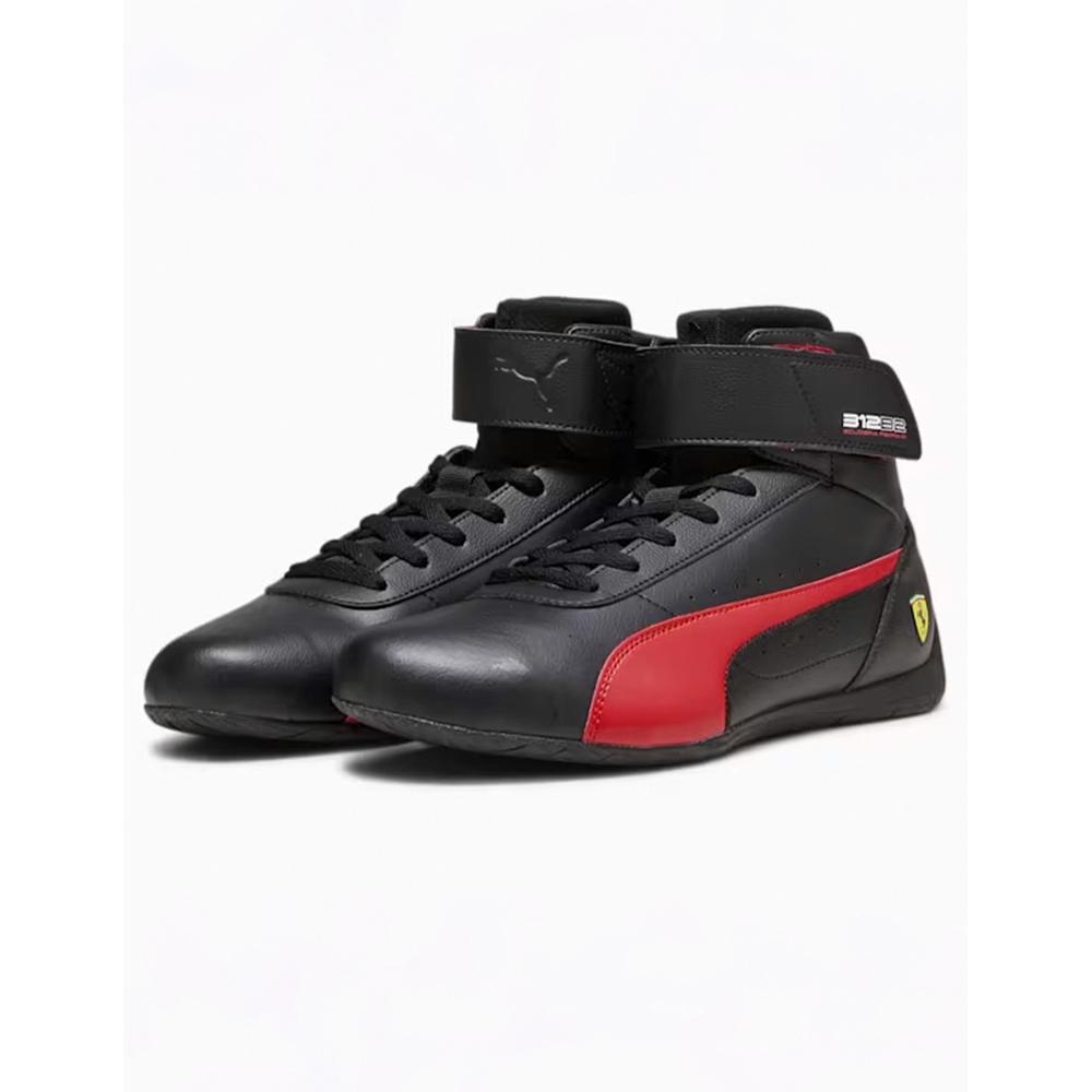 Foto 4 pulgar | Tenis Puma Ferrari Neo Cat Mid Negros Para Hombre