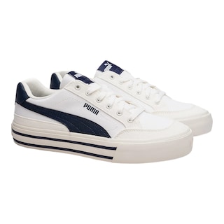 Foto 4 | Tenis Puma Court Classic Vulc Blancos para Hombre