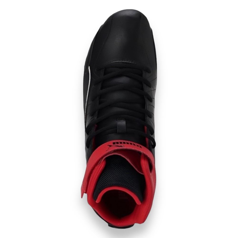 Foto 4 pulgar | Tenis Puma Ferrari Kart Cat Mid Negro con Rojo