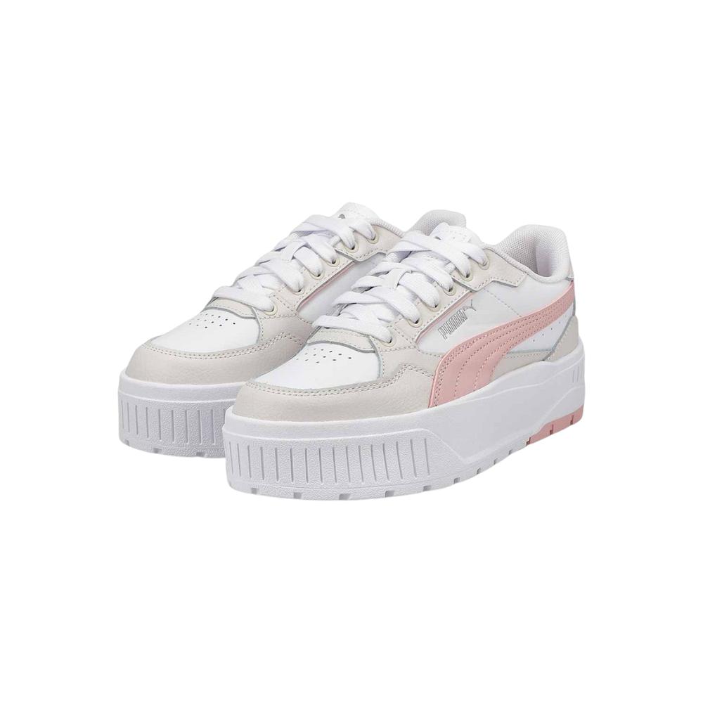 Foto 3 pulgar | Tenis Puma Karmen Ii Idol Jr Blancos para Mujer