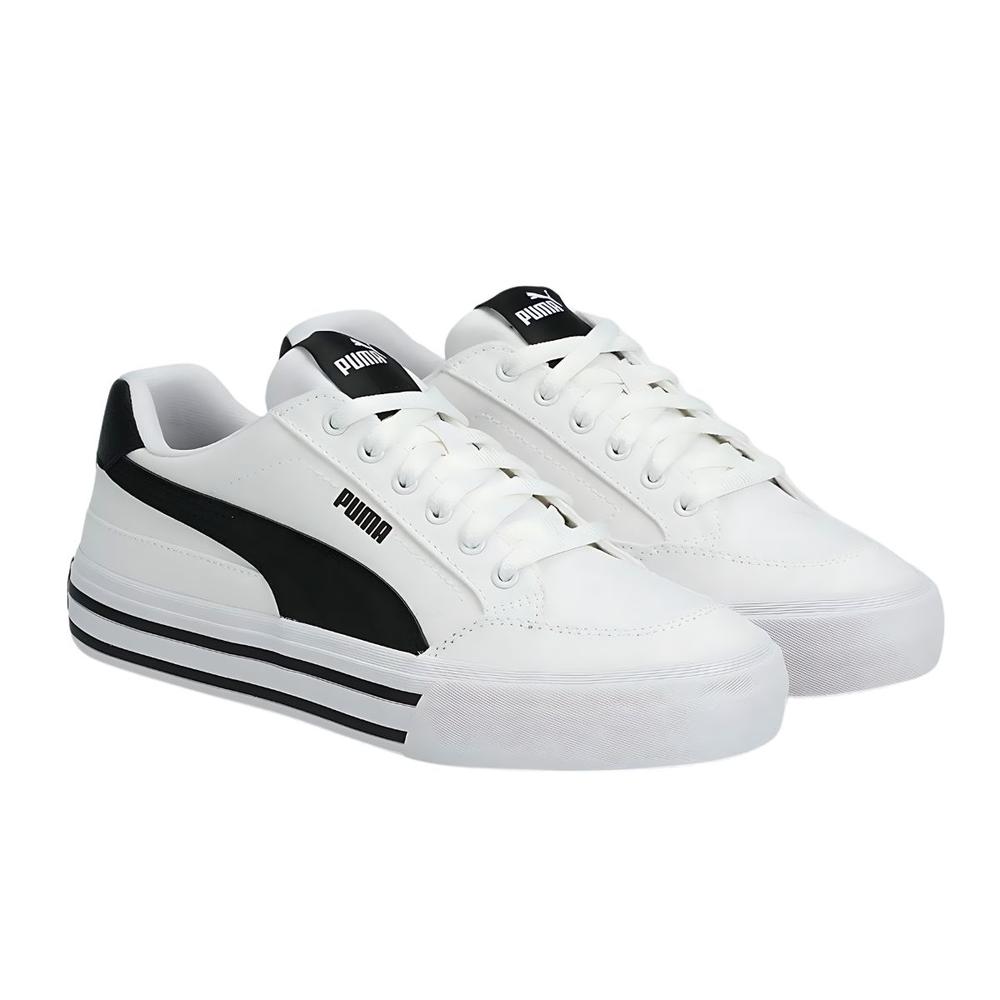 Foto 3 pulgar | Tenis Puma Court Classic Vulc Casual Juvenil Blanco para Hombre