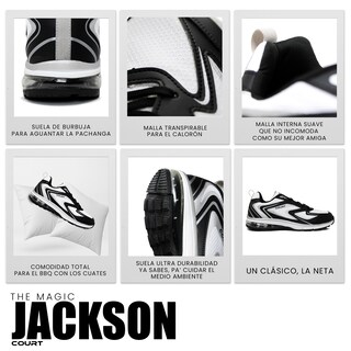Foto 7 | Court Jackson Tenis Ultra Cómodo Para Hombre Transpirable