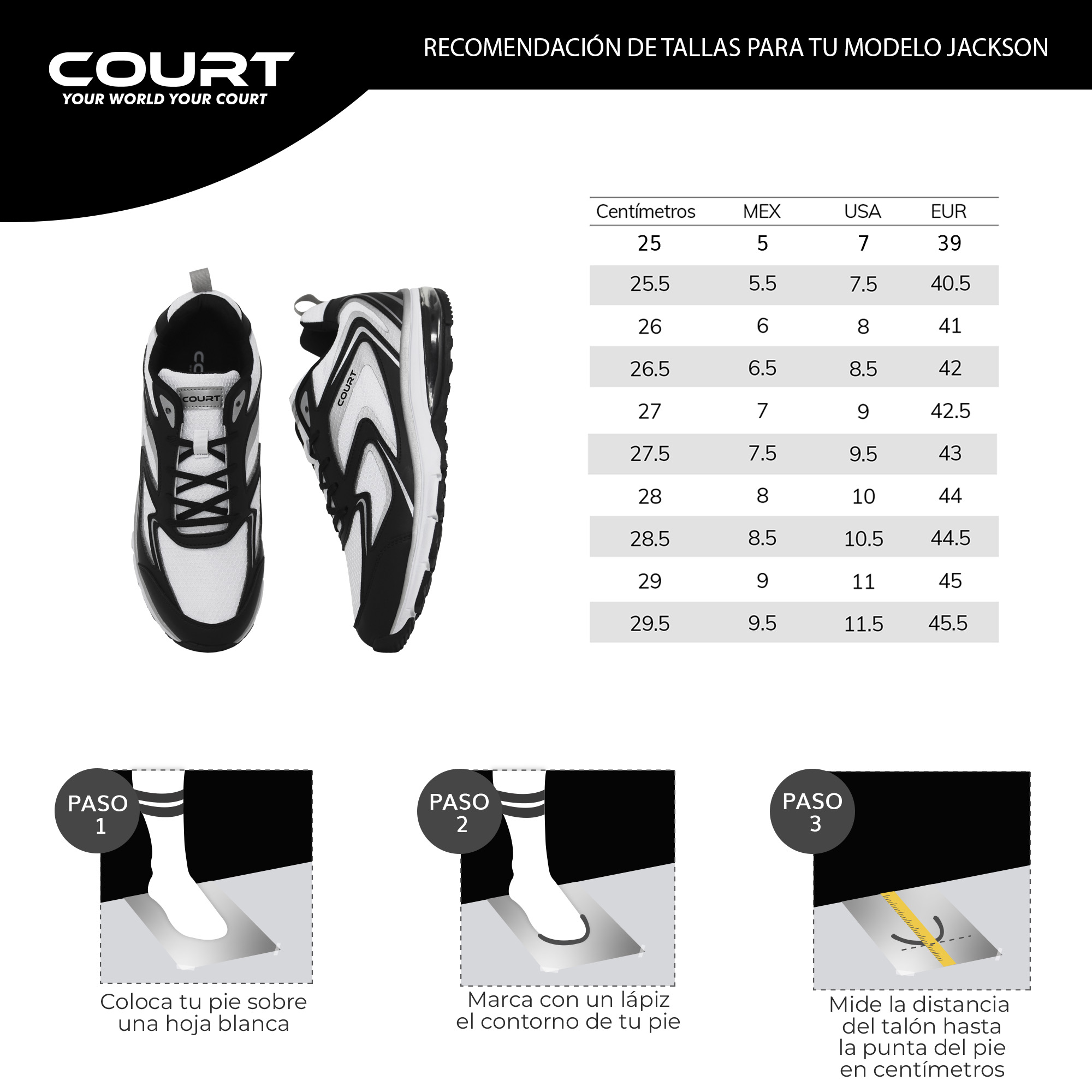 Foto 8 | Court Jackson Tenis Ultra Cómodo Para Hombre Transpirable