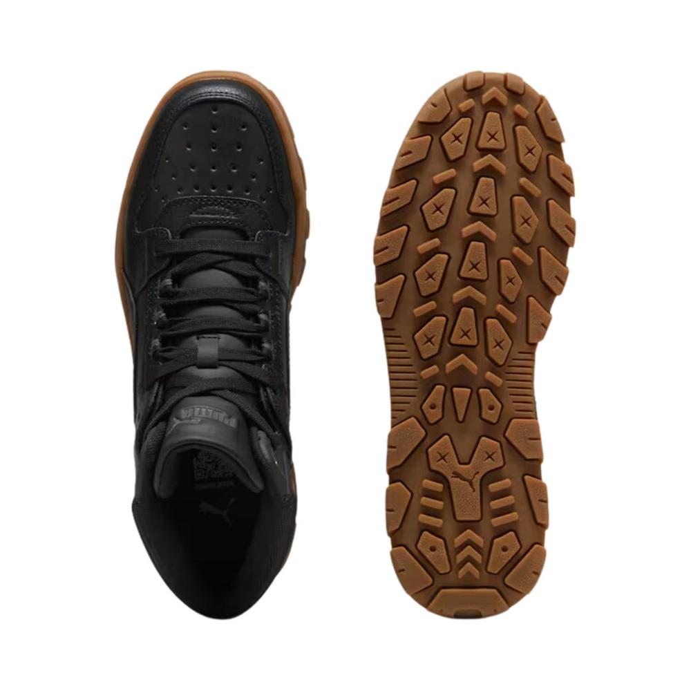 Foto 6 pulgar | Tenis Puma Rebound Abrupt Negro Unisex Casual Negro