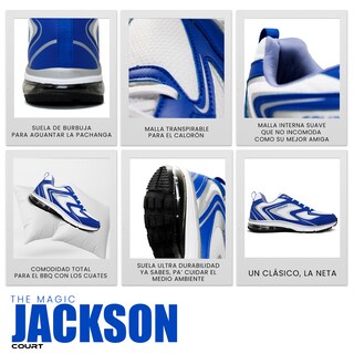 Foto 7 | Court Jackson Tenis Ultra Cómodo Para Hombre Transpirable Marca