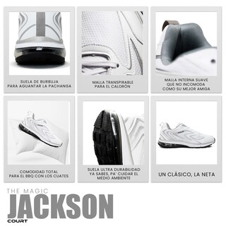 Foto 7 | Court Jackson Tenis Ultra Cómodo Para Hombre Transpirable