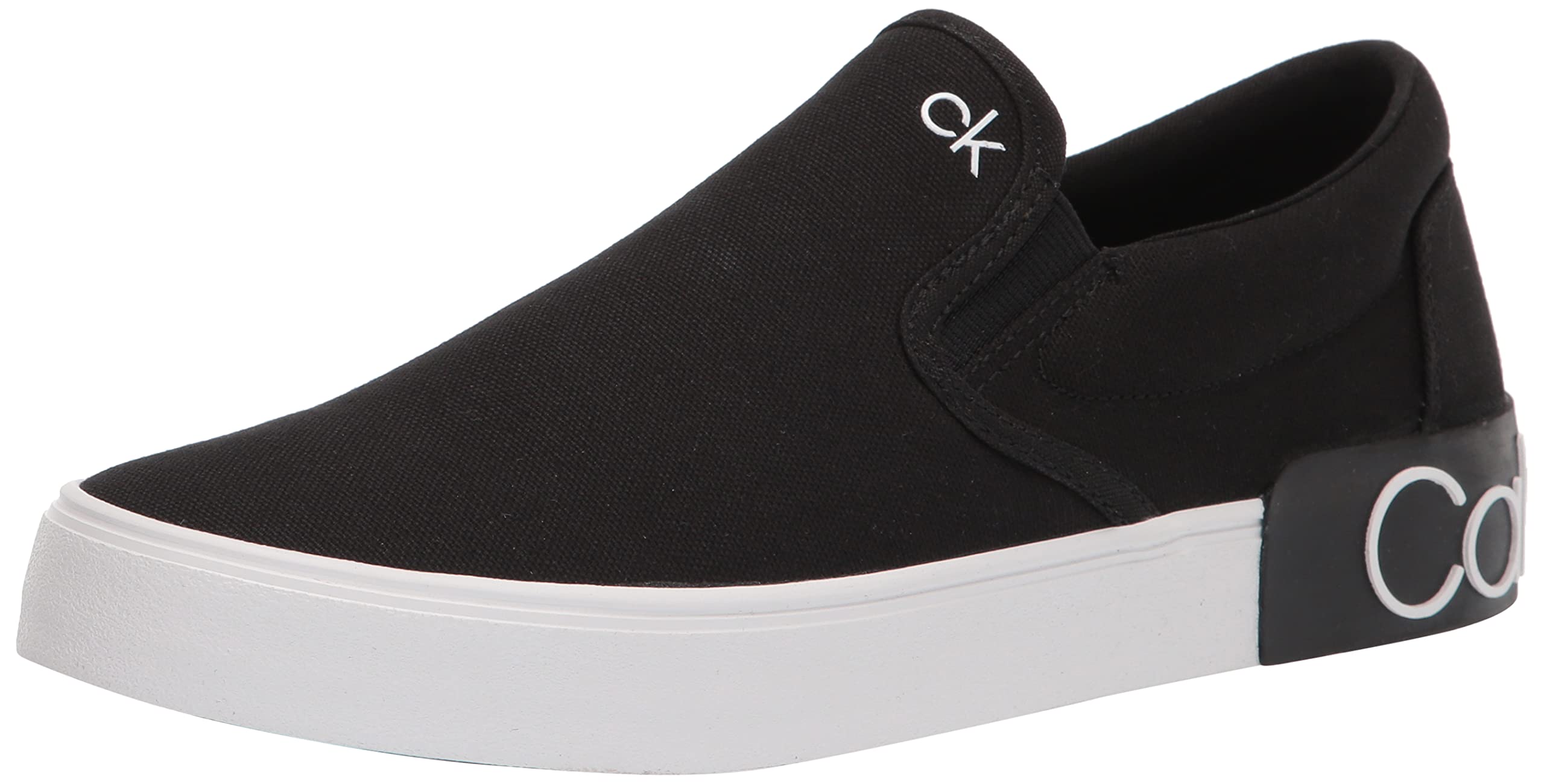 Foto 2 pulgar | Tenis Calvin Klein Ryor Lona Negra para Hombre - Venta Internacional