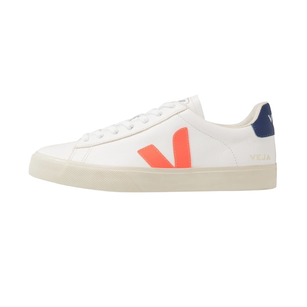 Foto 2 pulgar | Tenis Veja Blancos Chromefree Leather Orange