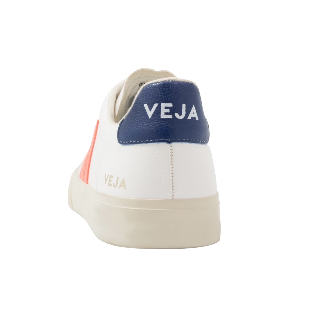 Foto 4 pulgar | Tenis Veja Blancos Chromefree Leather Orange