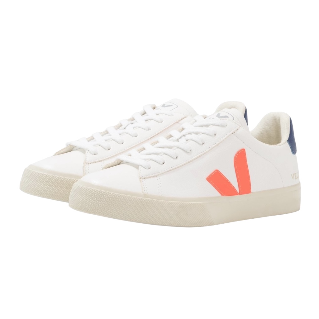 Foto 5 pulgar | Tenis Veja Blancos Chromefree Leather Orange