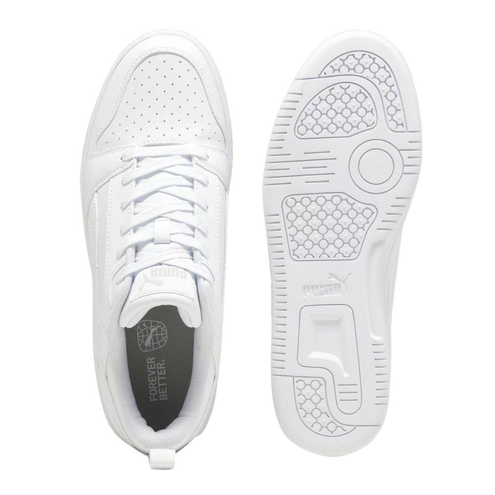 Foto 3 | Tenis Puma Rebound V6 Low Blancos para Hombre