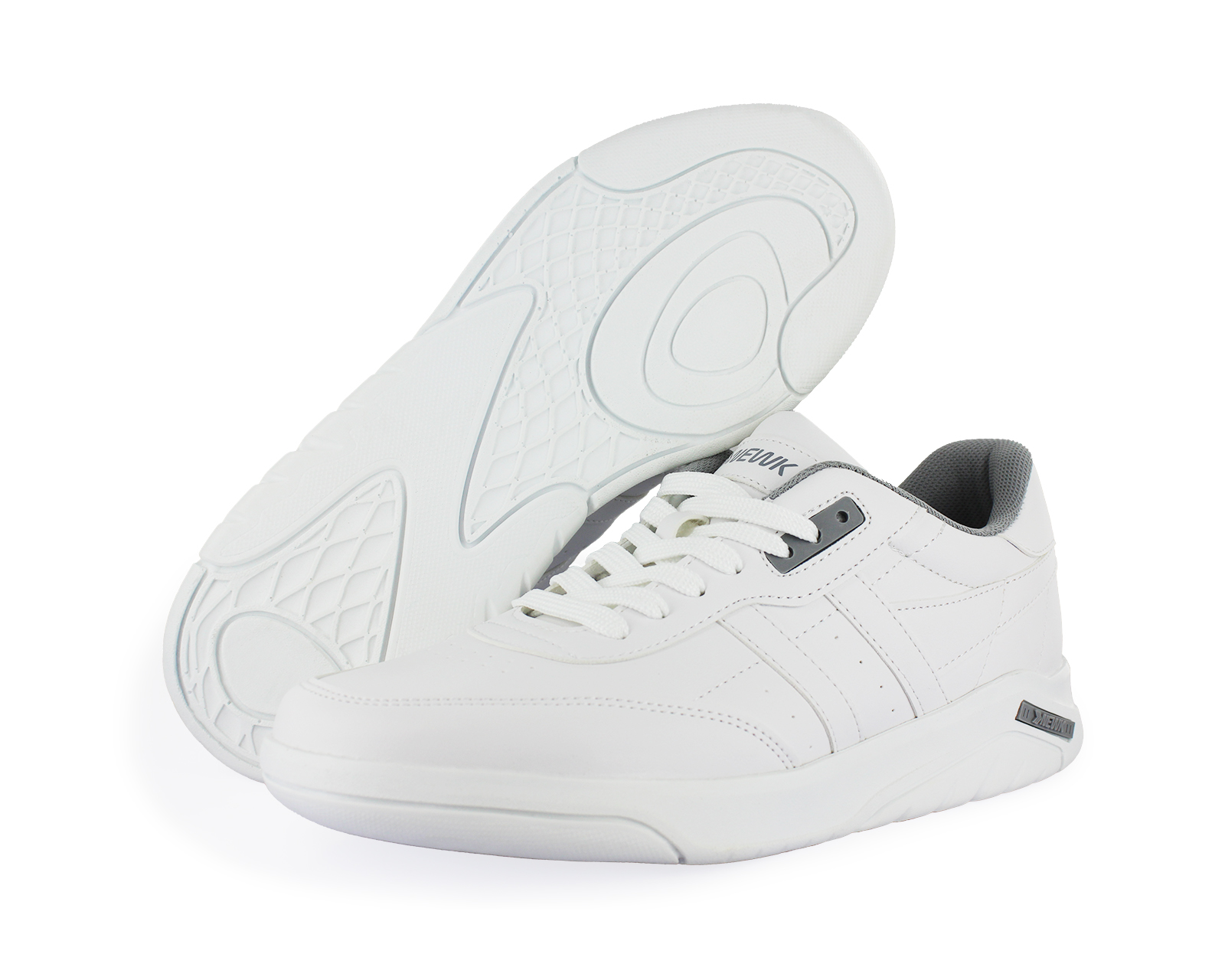 Foto 2 pulgar | Tenis Newk Línea Blandengue color Blanco con Gris para Hombre