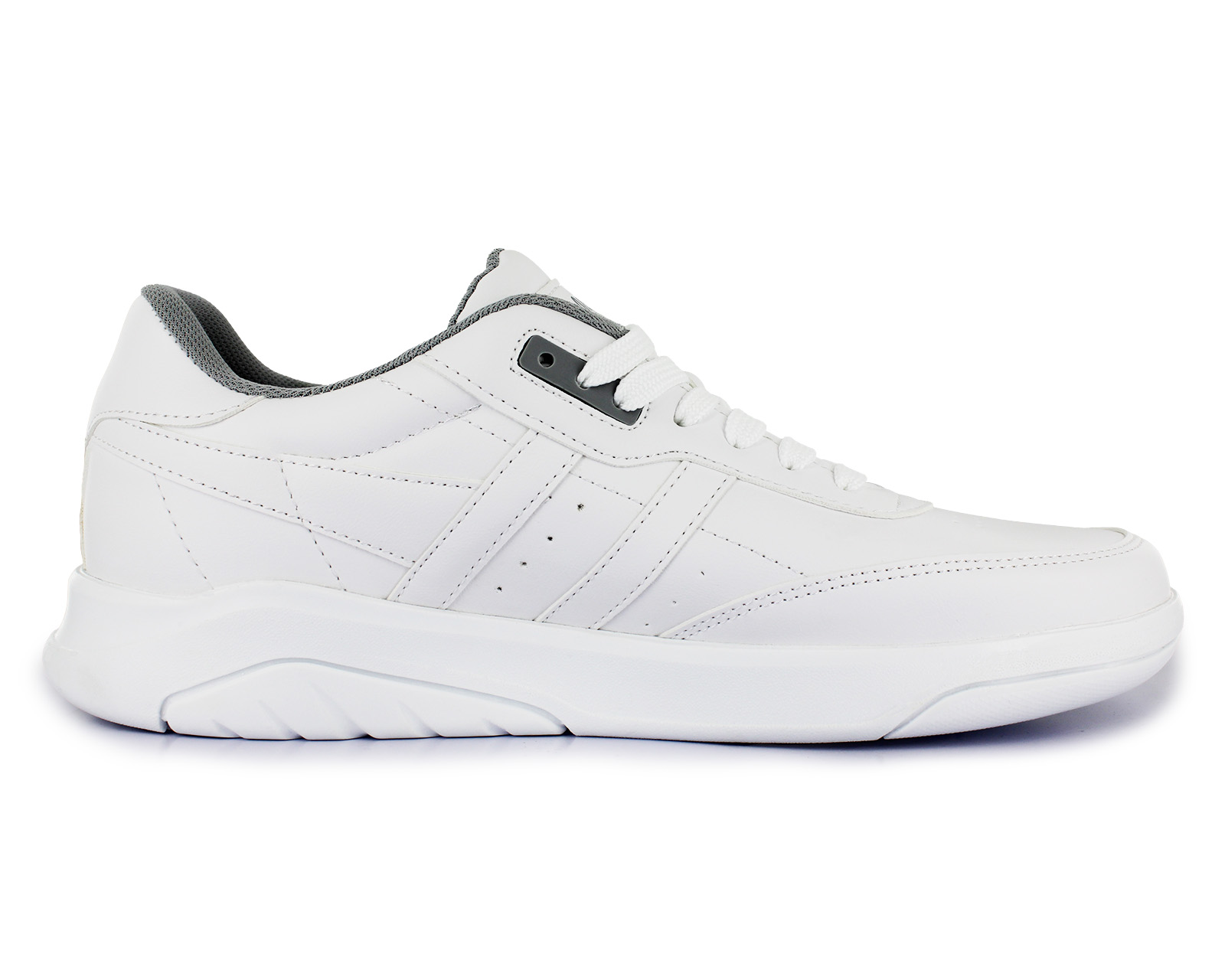 Foto 4 pulgar | Tenis Newk Línea Blandengue color Blanco con Gris para Hombre