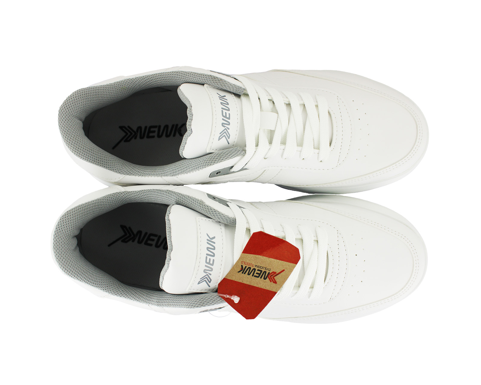 Foto 7 pulgar | Tenis Newk Línea Blandengue color Blanco con Gris para Hombre