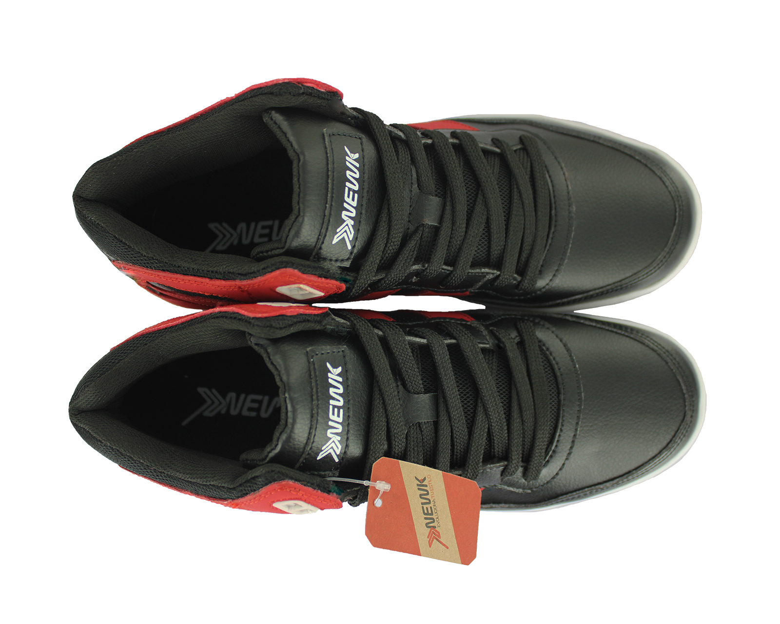 Foto 7 pulgar | Tenis Newk Hombre Linea Liderato Color Negro Rojo