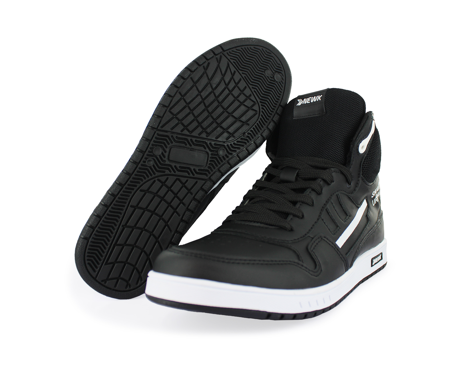Foto 1 | Tenis Newk Unisex Linea Cronic Color Negro Blanco