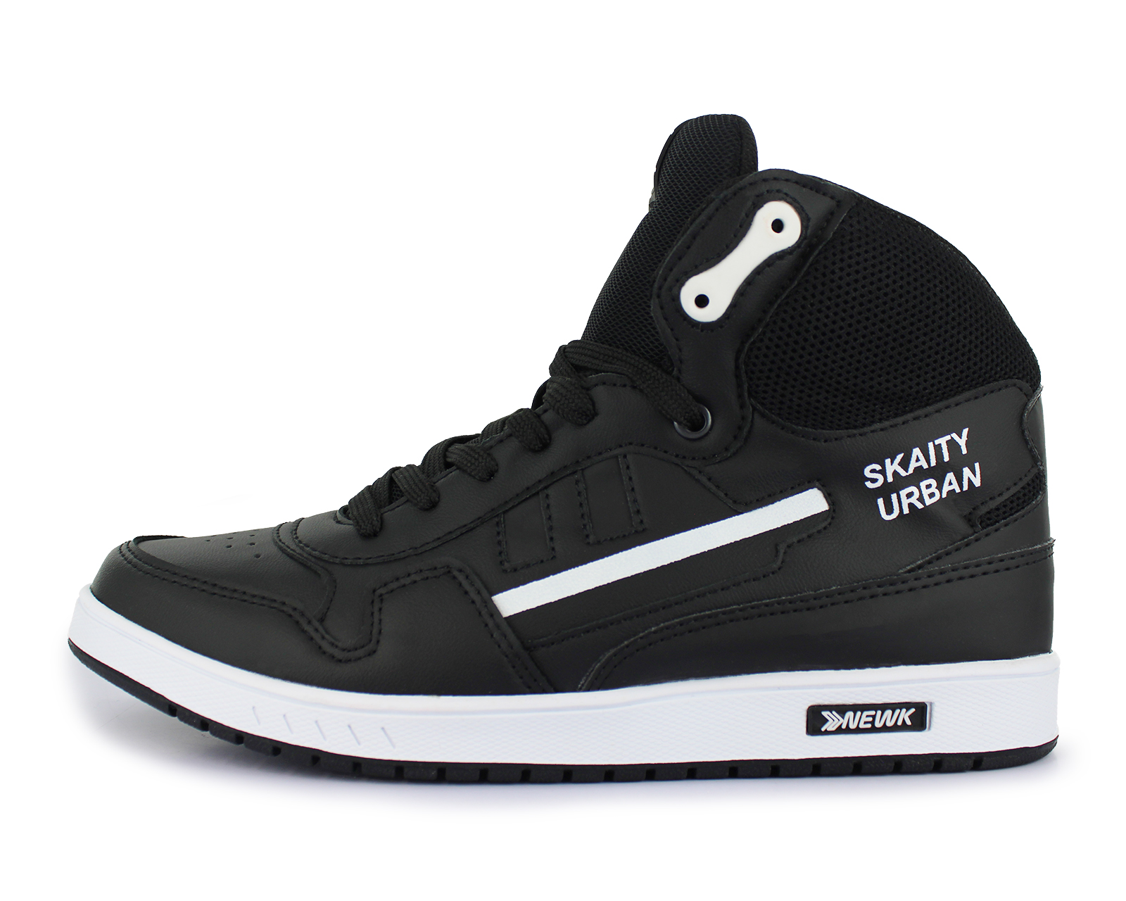 Foto 2 | Tenis Newk Unisex Linea Cronic Color Negro Blanco