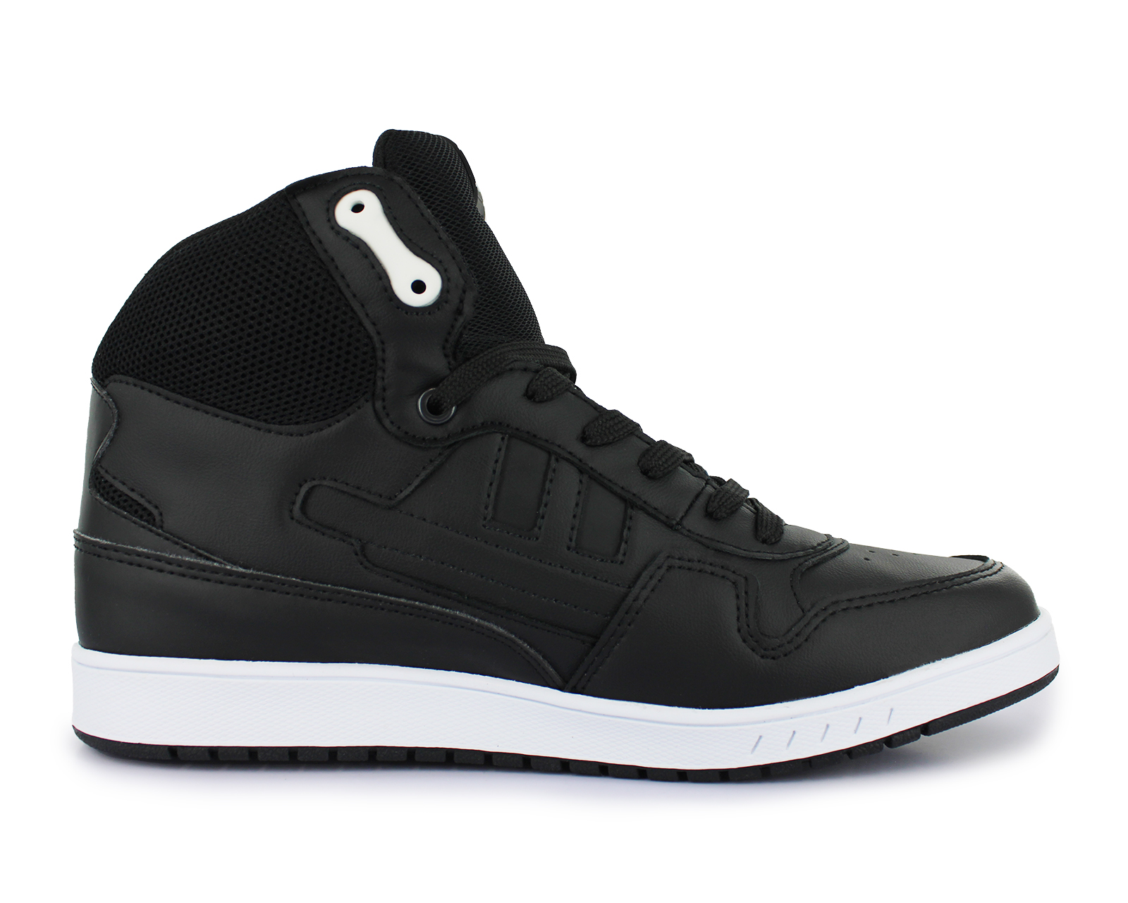 Foto 3 | Tenis Newk Unisex Linea Cronic Color Negro Blanco