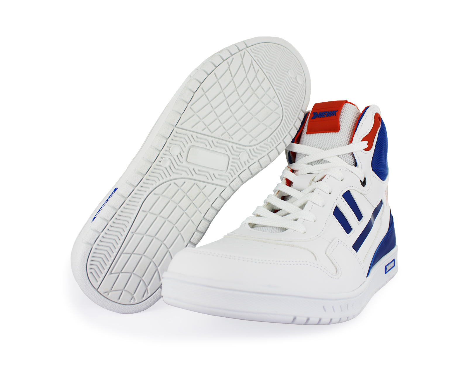 Tenis Newk Unisex Linea Cronic Color Blanco Azul Naranja