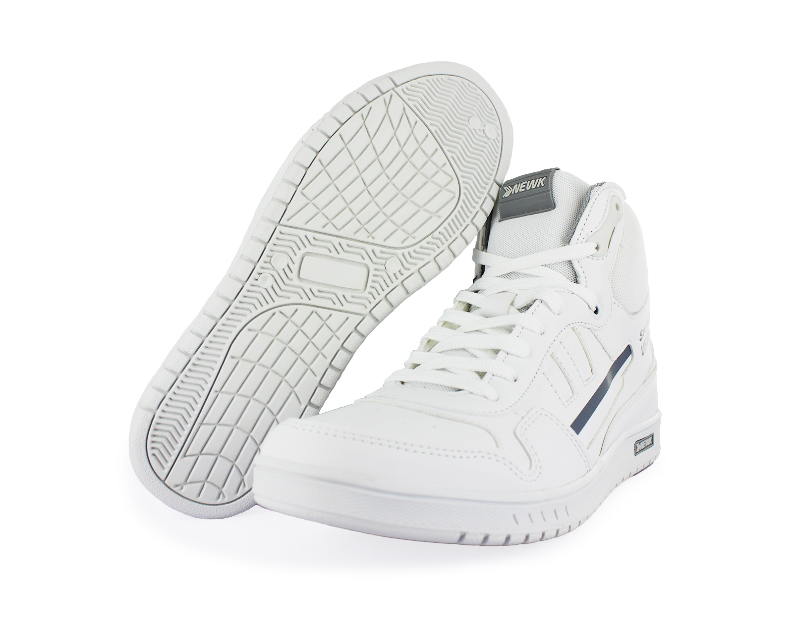 Tenis Newk Unisex Linea Cronic Color Blanco Gris