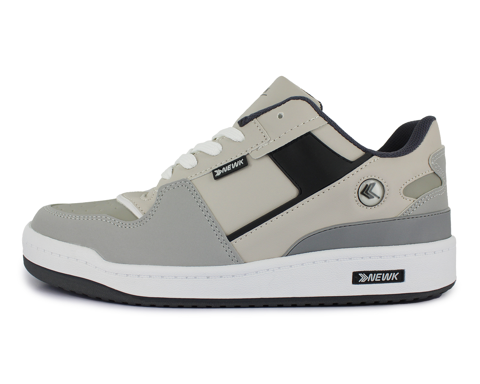 Foto 3 pulgar | Tenis Newk Unisex Linea Exhibit Color Gris Negro