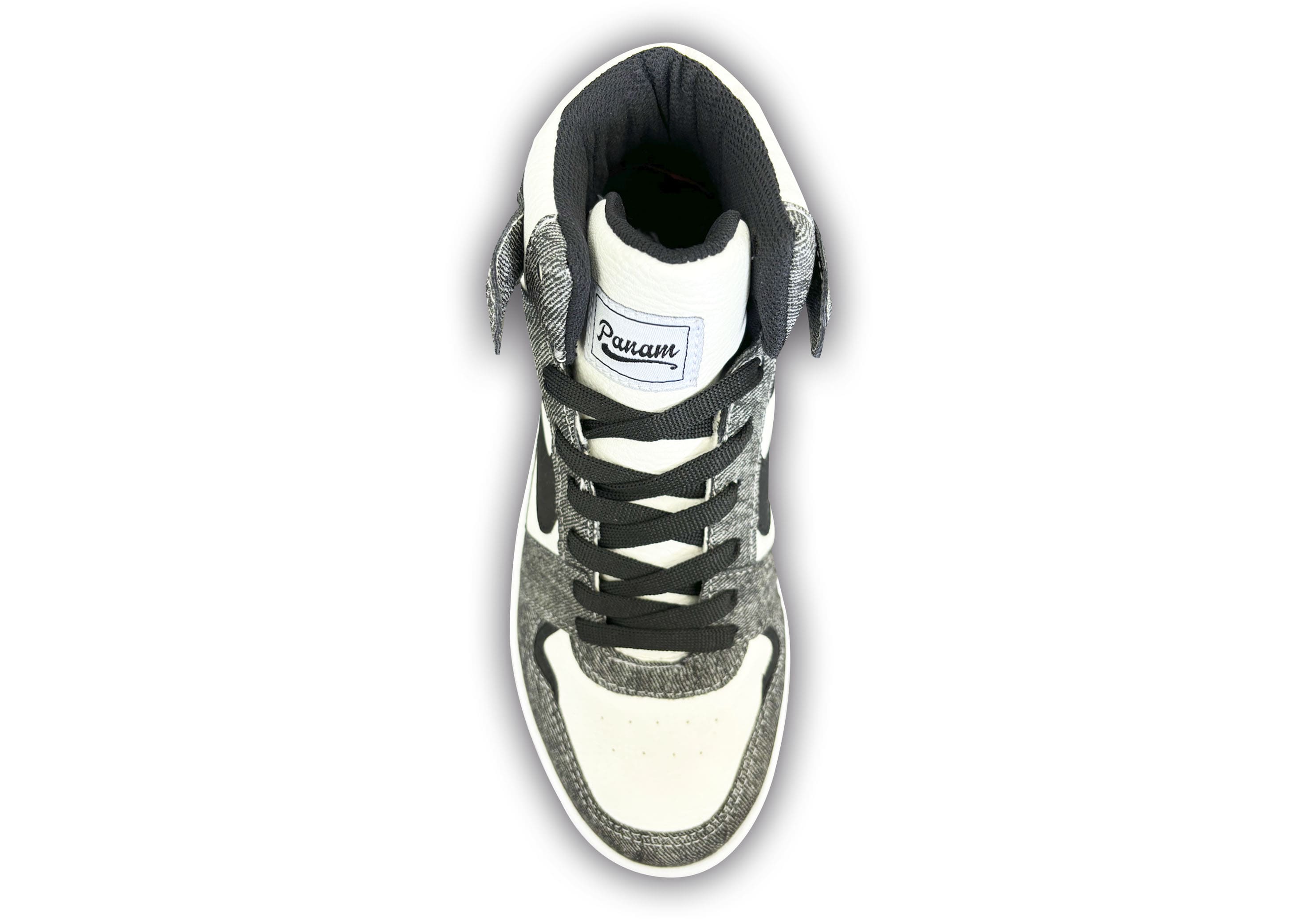 Foto 8 pulgar | Tenis Unisex Panam Bota Coyote Mezclilla Negro