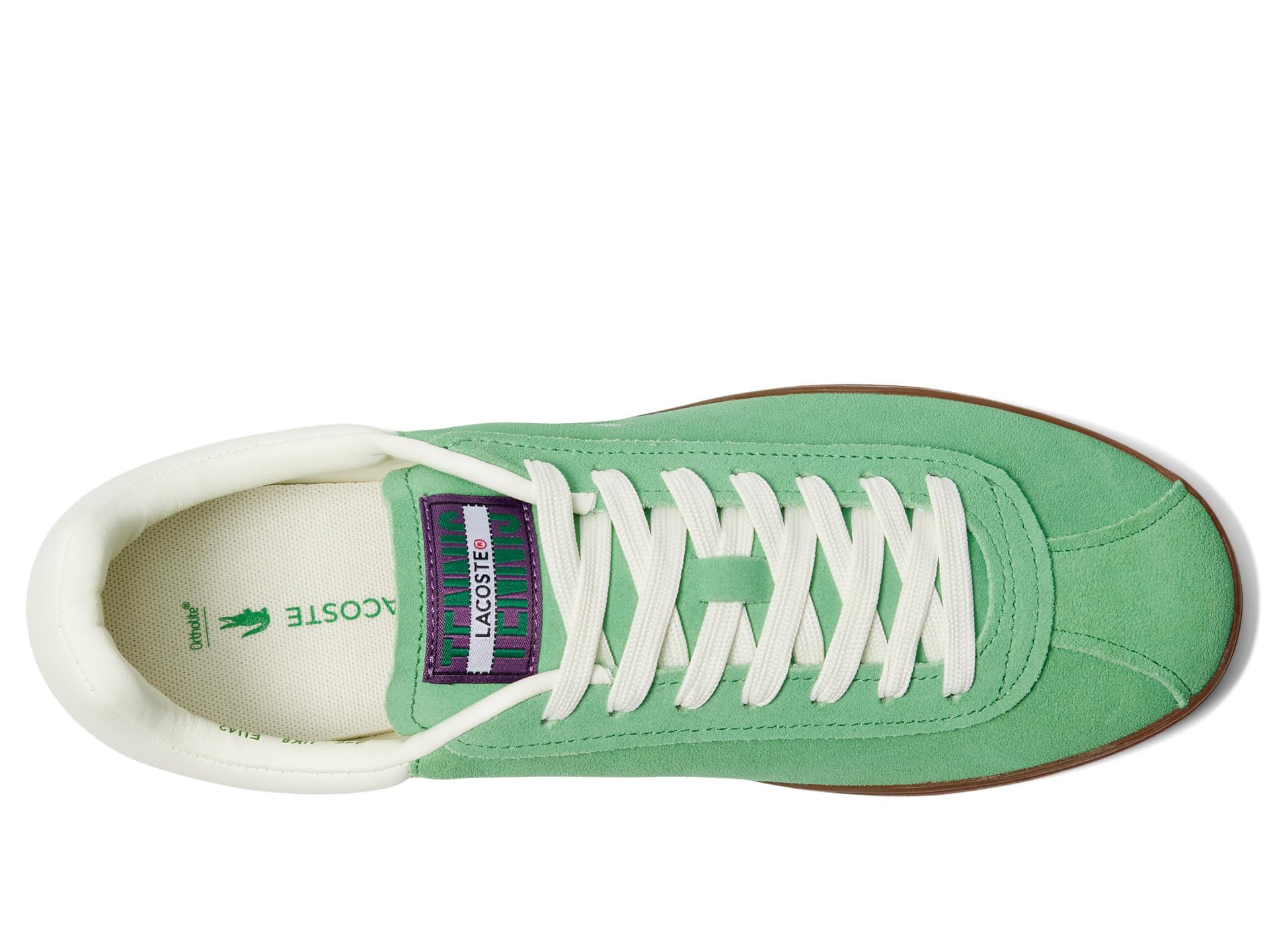 Foto 2 | Zapatilla Lacoste Baseshot Para Hombre Verde/suela De Goma Chicle - Venta Internacional.