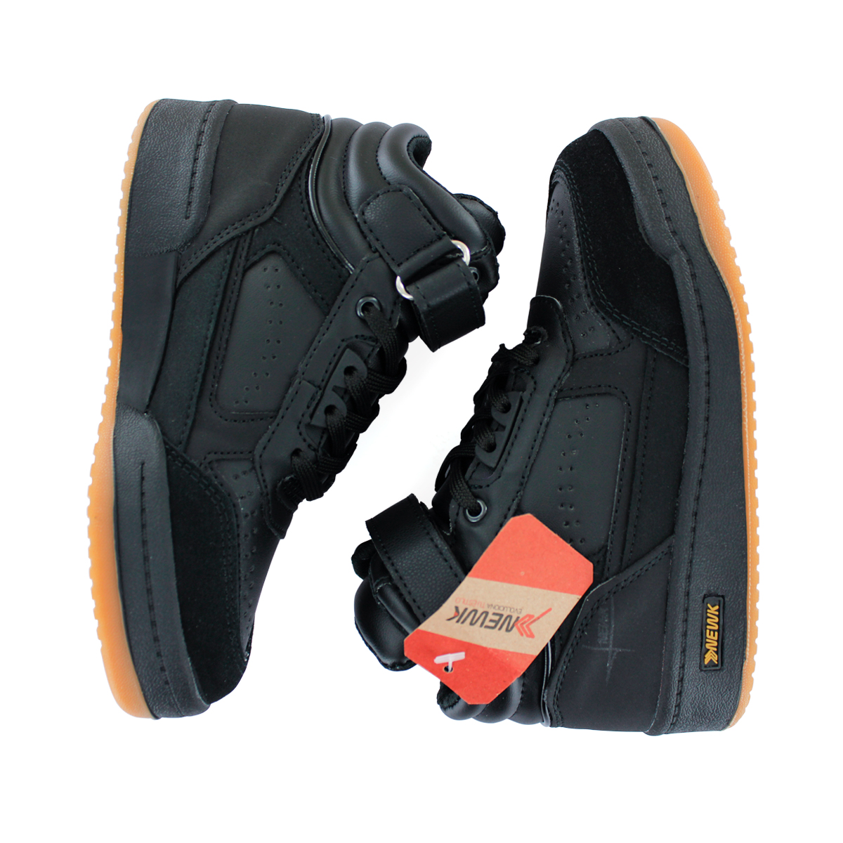 Foto 3 | Tenis Newk Unisex Línea Tall Alto Negro