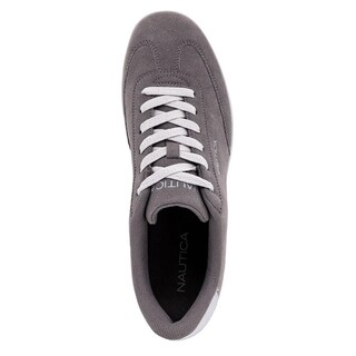 Foto 4 | Tenis Nautica Casuales de Gamuza Gris para Hombre - Venta Internacional