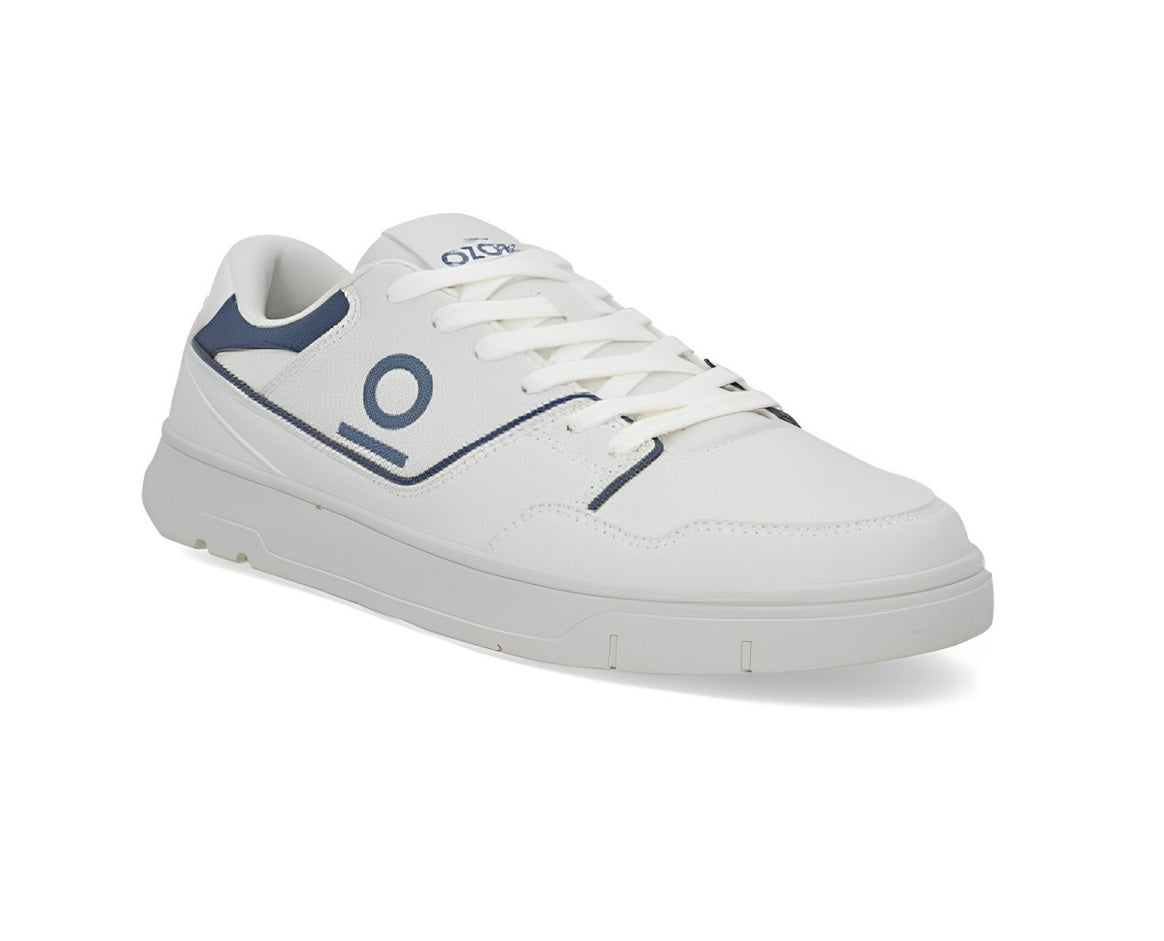 Zapatos Ozono 615201 Blanco Azul Casual Caballero