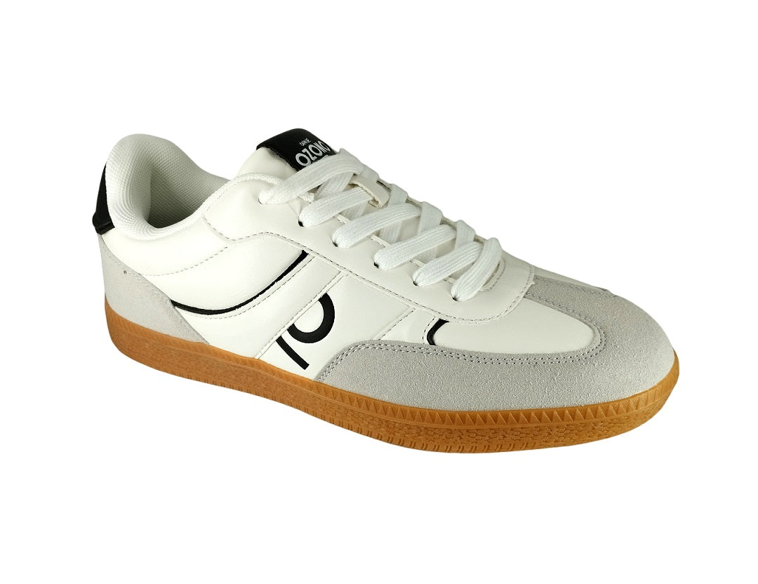 Foto 2 pulgar | Zapatos Ozono 616301 Blanco Negro Casual Caballero